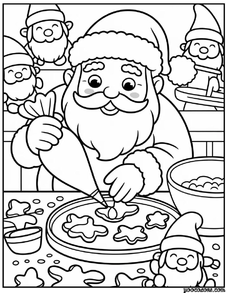 Santa Coloring Pages: Fun, Festive, and Ready to Color 9 santa Coloring Pages 8 pdf