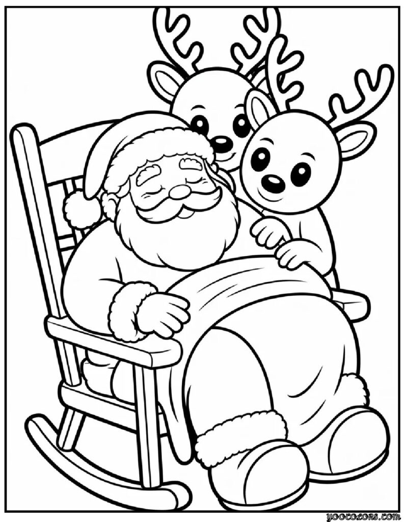Santa Coloring Pages: Fun, Festive, and Ready to Color 12 santa Coloring Pages 9 pdf