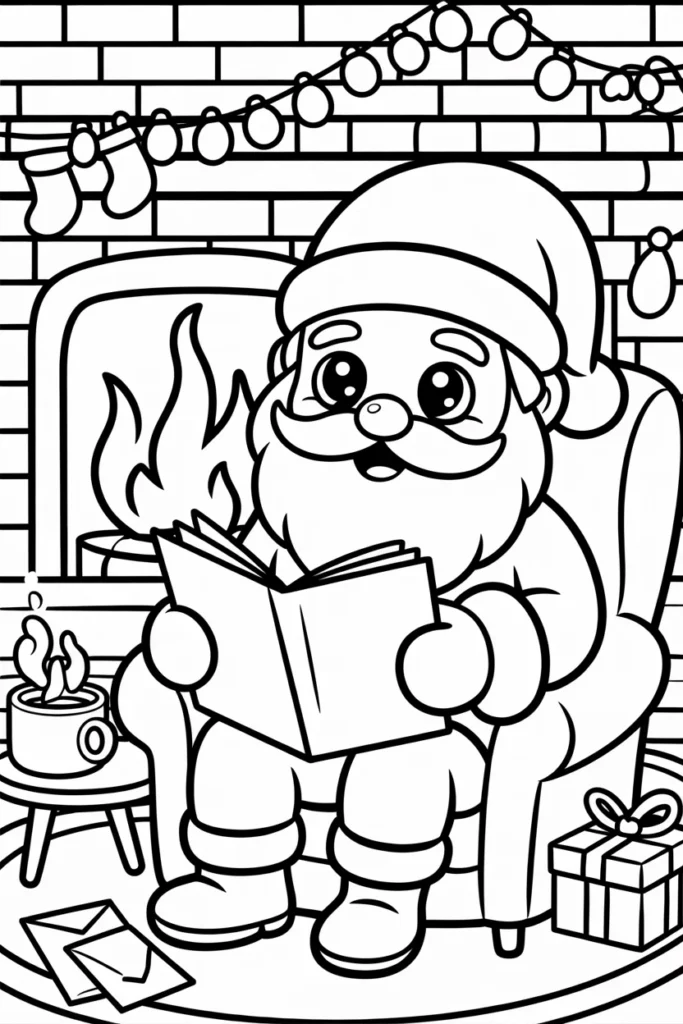 Santa Coloring Pages: Fun, Festive, and Ready to Color 2 santa coloring pages