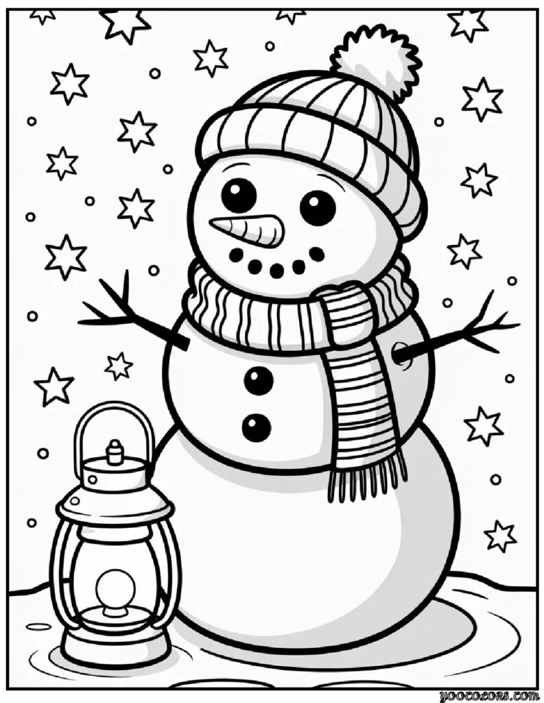 Snowman Coloring Pages: Cozy Winter Fun for All Ages 6 snowman Coloring Pages 2 pdf