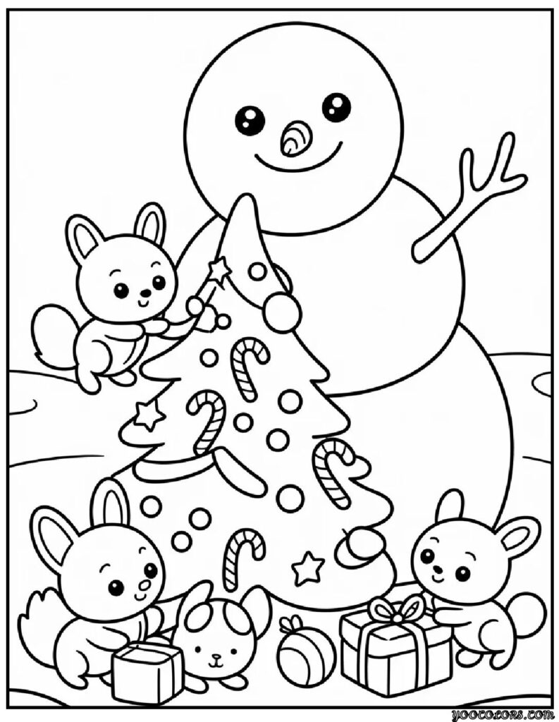 Snowman Coloring Pages: Cozy Winter Fun for All Ages 7 snowman Coloring Pages 5 pdf