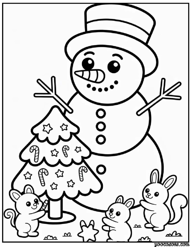 Snowman Coloring Pages: Cozy Winter Fun for All Ages 10 snowman Coloring Pages 6 pdf
