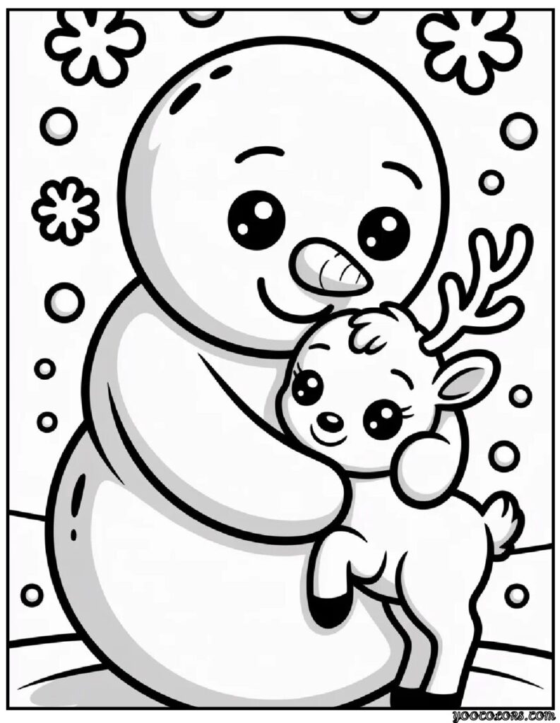 Snowman Coloring Pages: Cozy Winter Fun for All Ages 12 snowman Coloring Pages 8 pdf