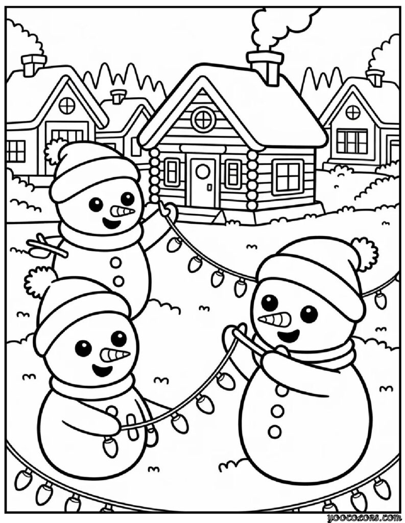 Snowman Coloring Pages: Cozy Winter Fun for All Ages 11 snowman Coloring Pages 9 pdf