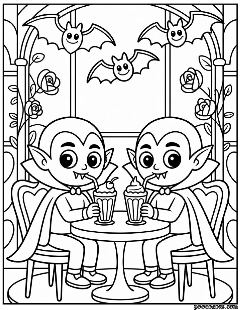 Spooky Cute Coloring Pages: Adorable Meets Creepy for Halloween & Beyond 3 spooky cute coloring pages 4 pdf