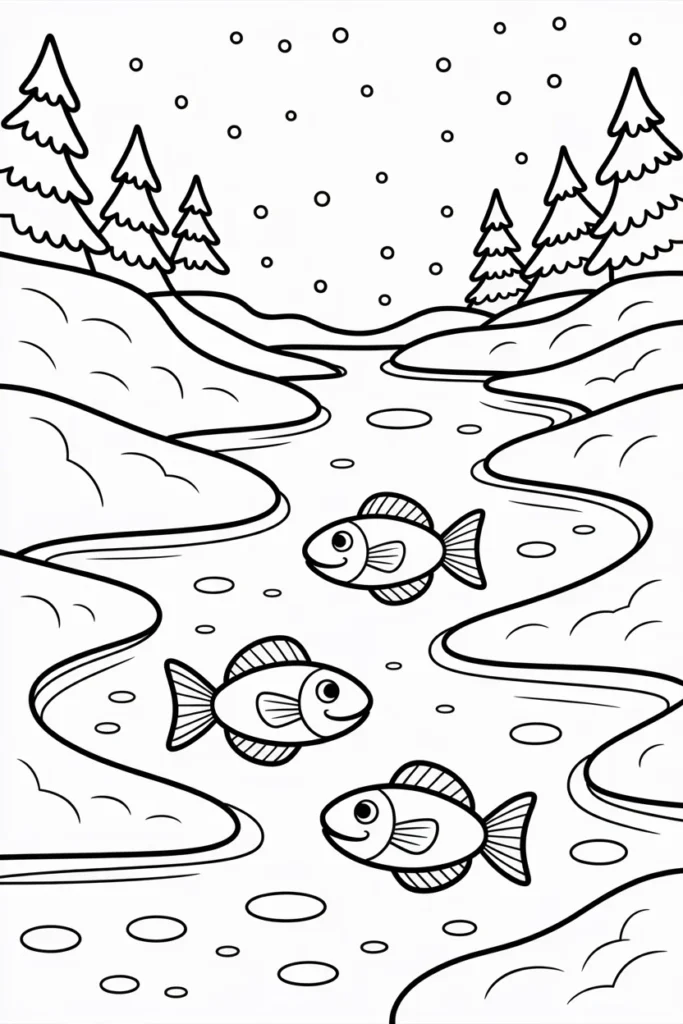 Coloring Pages Winter Theme: Cozy Printables for Chilly Days 2 Coloring Pages Winter Theme