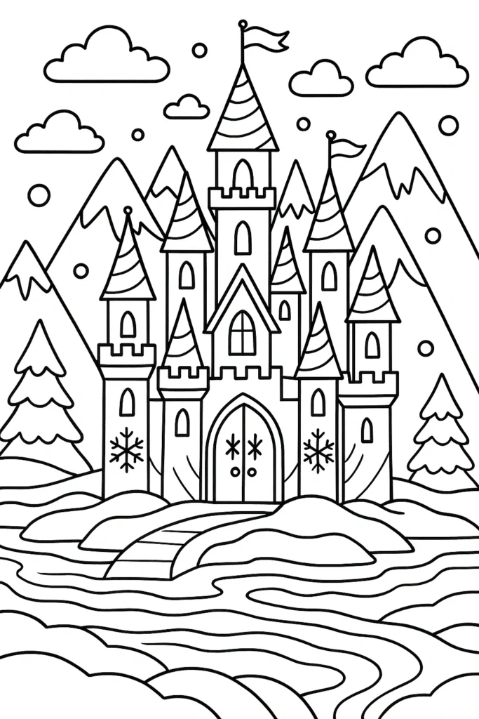 Winter Coloring Pages Disney – Cozy Magic for Snowy Days 2 winter coloring pages disney