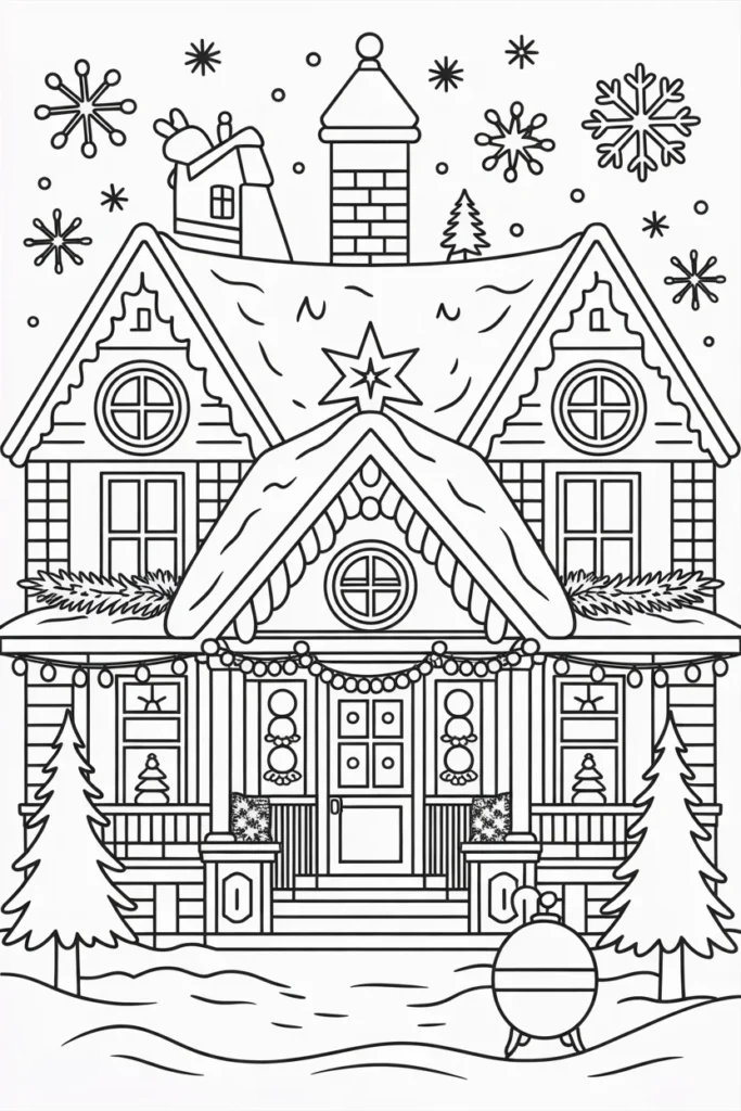 Winter and Christmas Coloring Pages – Cozy Printables for the Whole Season 2 winter and christmas coloring pages