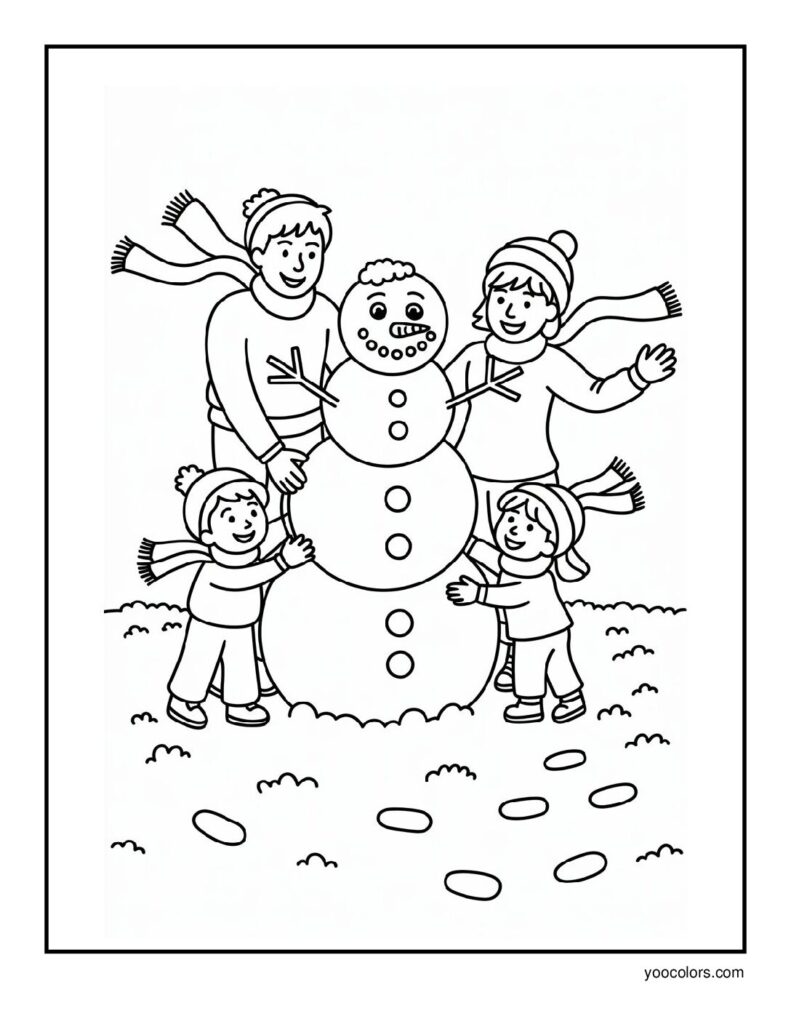 Winter Coloring Pages: Cozy, Cute, and Fun for All Ages 4 winter coloring pages 5 pdf