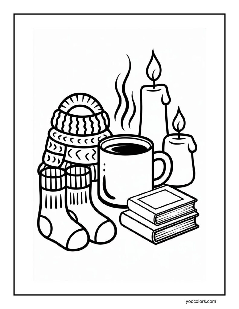 Winter Coloring Pages for Adults (Free Printable & Relaxing Designs) 5 winter coloring pages for adults 5 pdf 1