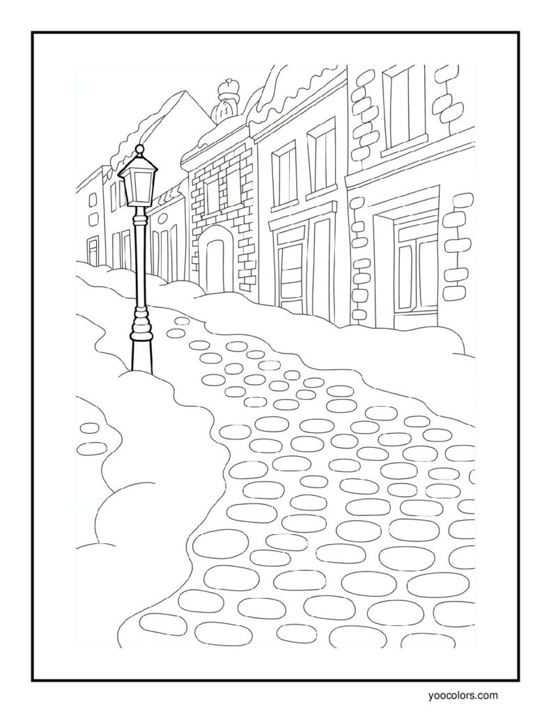 Winter Coloring Pages for Adults (Free Printable & Relaxing Designs) 8 winter coloring pages for adults 6 pdf 1
