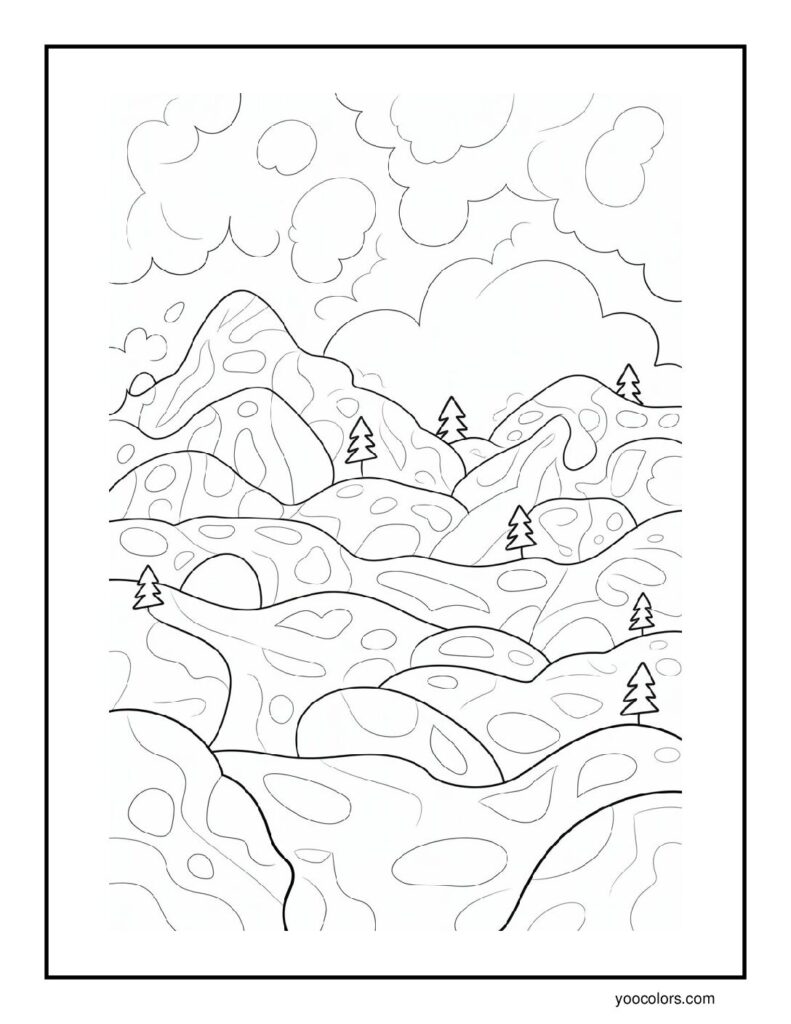 Winter Coloring Pages for Adults (Free Printable & Relaxing Designs) 7 winter coloring pages for adults 7 pdf 1