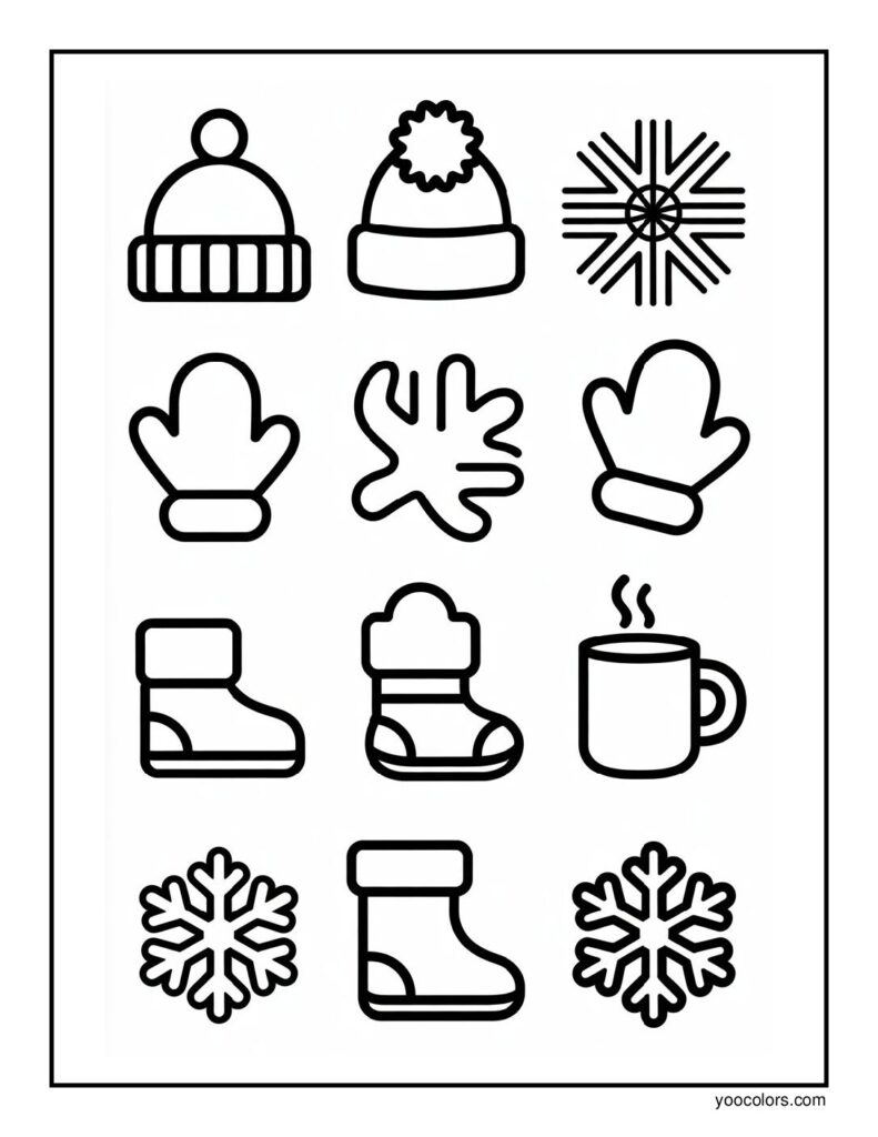 Winter Coloring Pages Free Printable: Cozy, Creative & Fun for All Ages 8 winter coloring pages free printable 6 pdf