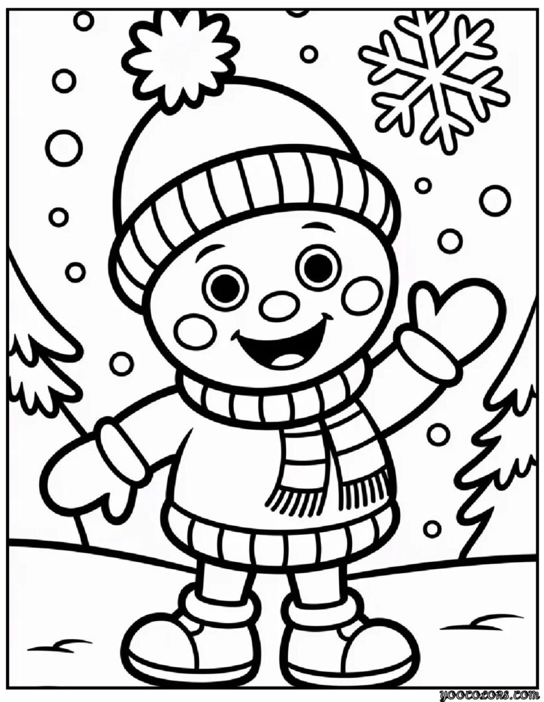 Winter Coloring Pages Kindergarten Teachers (and Parents) Will Love 10 winter coloring pages kindergarten 4 pdf