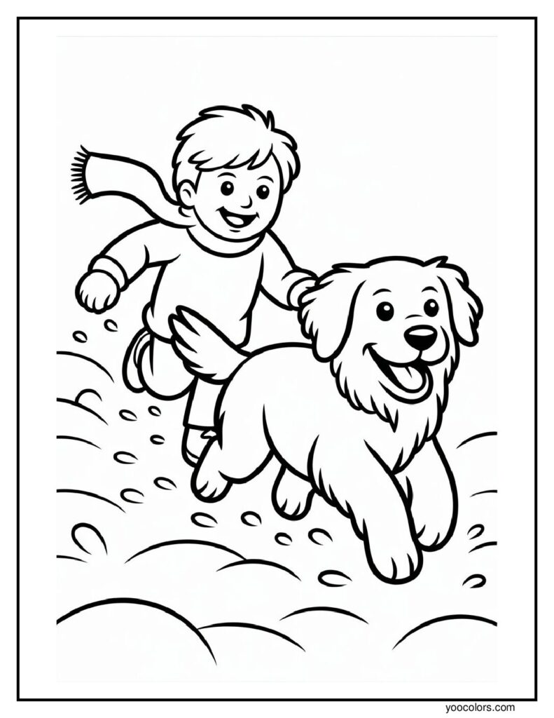 Winter Coloring Pages to Color: Cozy Art for Home, School, and Quiet Evenings 4 winter coloring pages to color 2 pdf