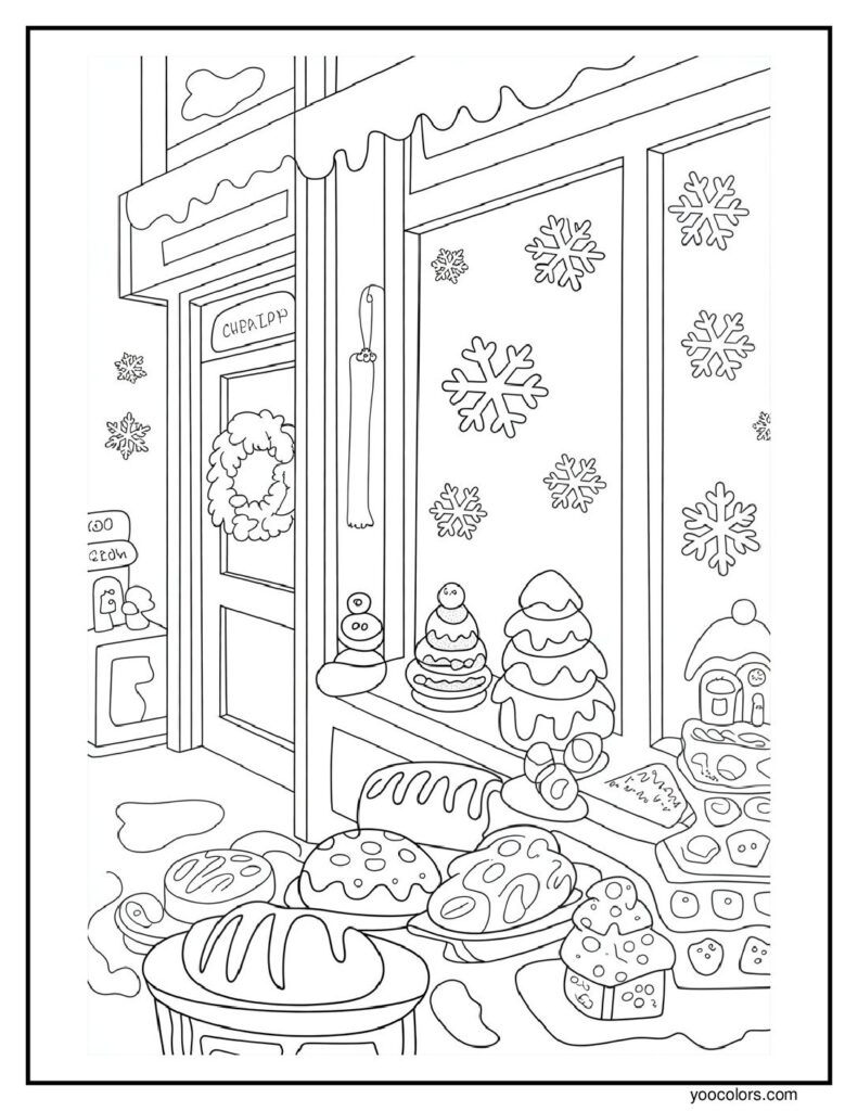 Winter Coloring Pages to Color: Cozy Art for Home, School, and Quiet Evenings 5 winter coloring pages to color 5 pdf