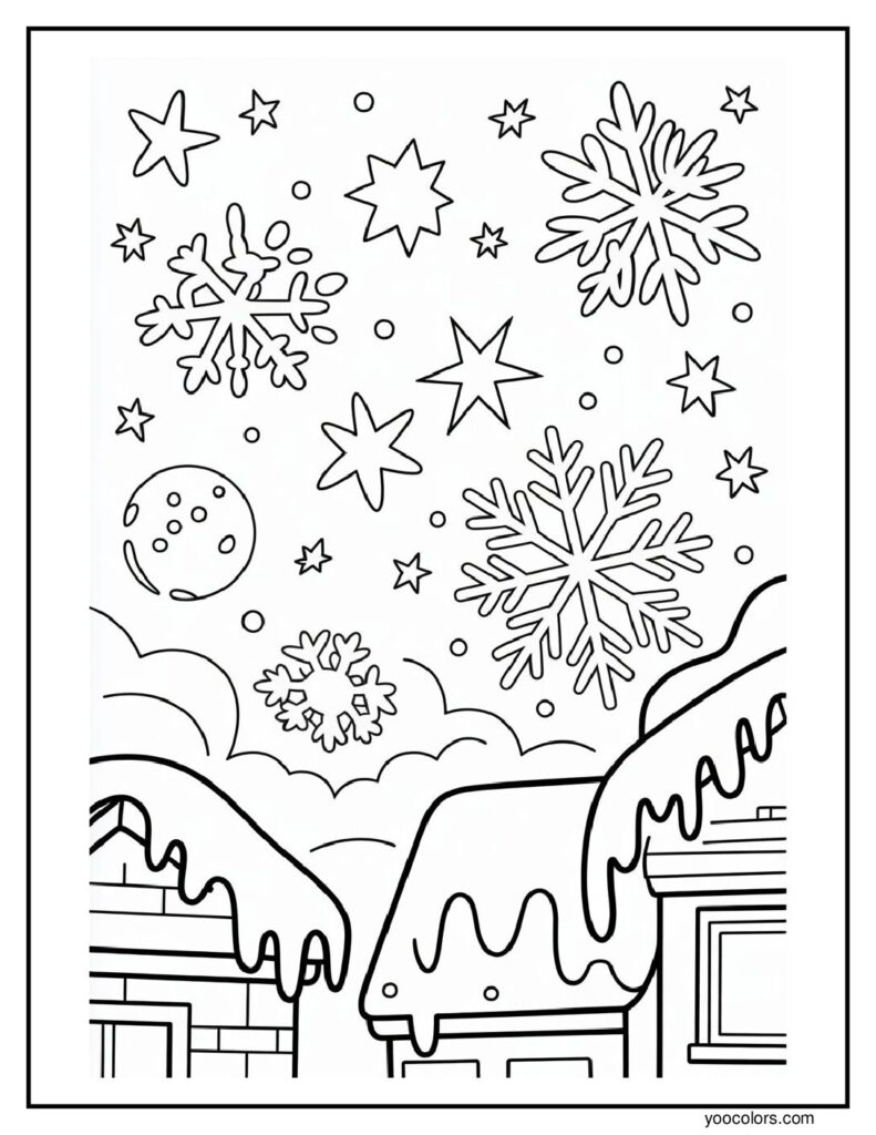 Winter Coloring Pages to Color: Cozy Art for Home, School, and Quiet Evenings 7 winter coloring pages to color 7 pdf