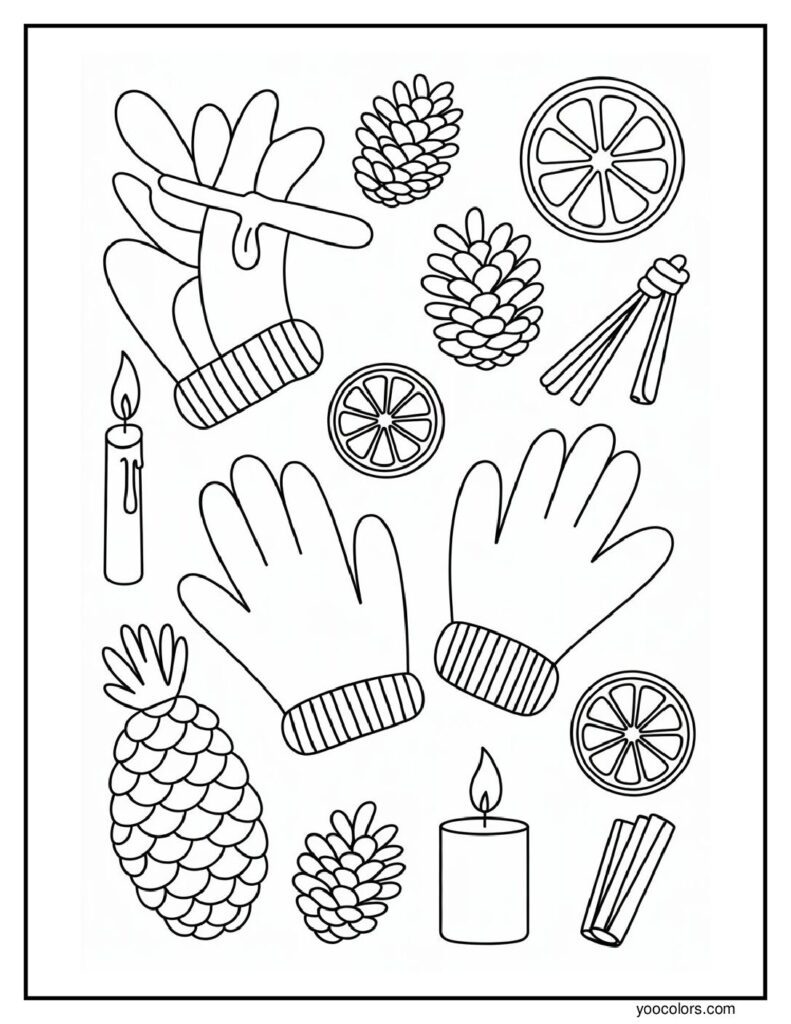Winter Coloring Pages to Color: Cozy Art for Home, School, and Quiet Evenings 9 winter coloring pages to color 9 pdf