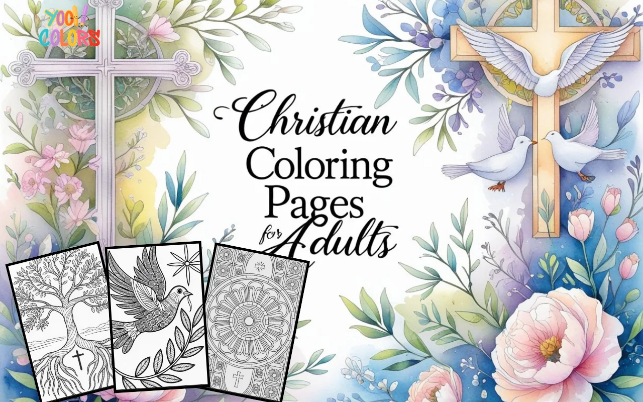 10 Christian Coloring Pages For Adults - Free Printable