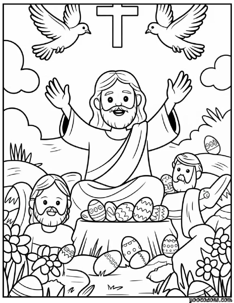 Christian Coloring Pages Easter: Faith-Filled Printables for a Peaceful, Joyful Season 9 Christian Coloring Pages Easter 3 pdf