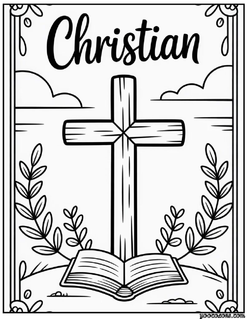 Christian Coloring Pages Free Printable: Easy Faith-Focused Fun for Home, Church, and Quiet Time 2 Christian Coloring Pages Free Printable 8 pdf