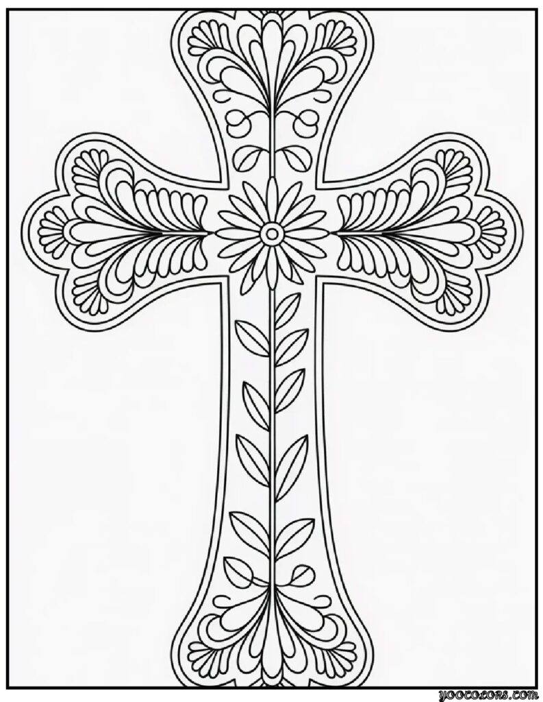 Christian Coloring Pages for Adults: Peaceful Printables for Prayer, Study, and Creative Rest 7 Christian Coloring Pages for Adults 4 pdf