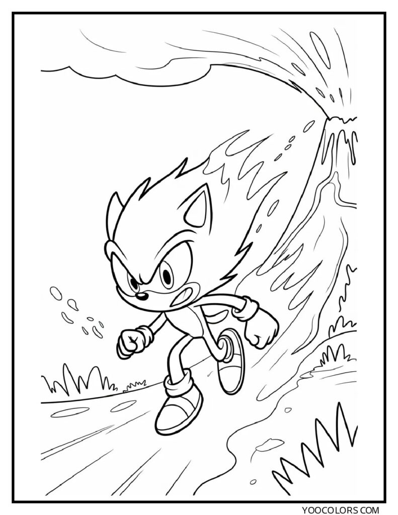 Fire Sonic Coloring Pages: Free Sonic Printables For Every Style 2 FIRE SONIC COLORING PAGE PROMPTS 3 pdf