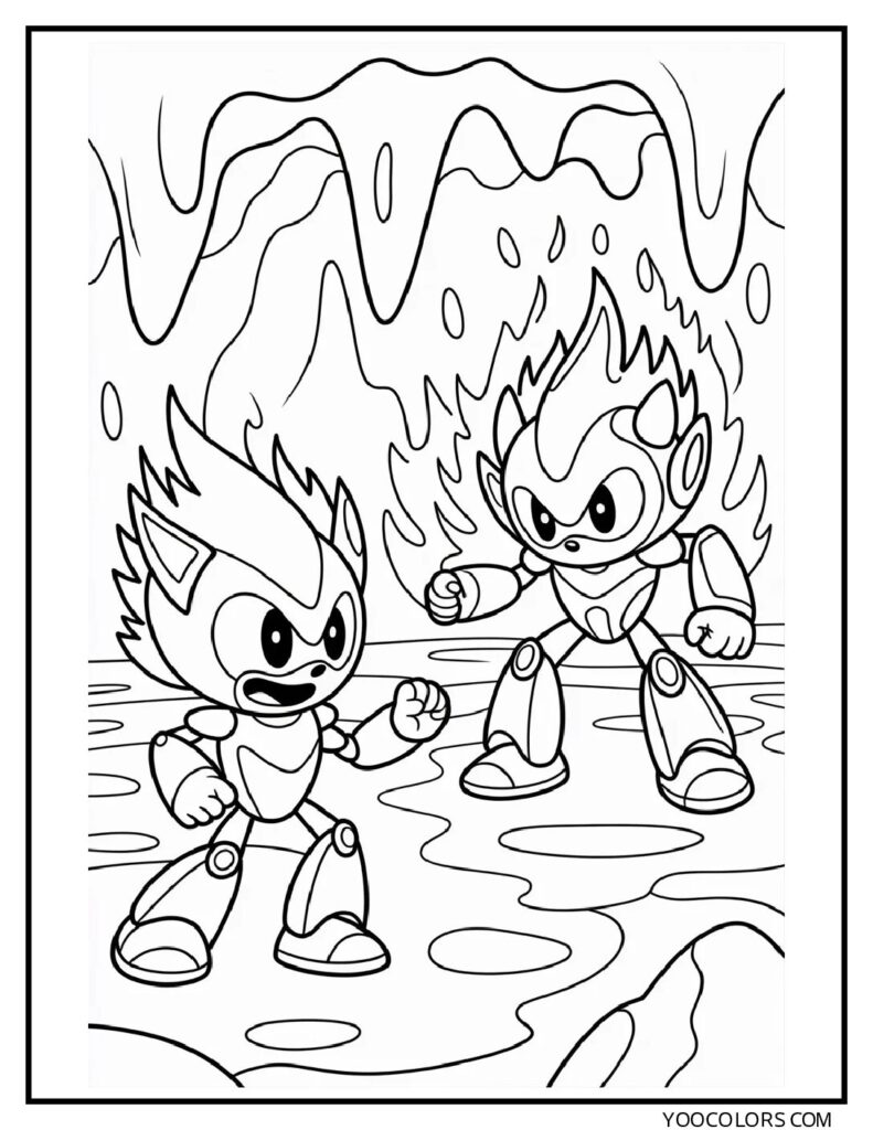 Fire Sonic Coloring Pages: Free Sonic Printables For Every Style 4 FIRE SONIC COLORING PAGE PROMPTS 5 pdf