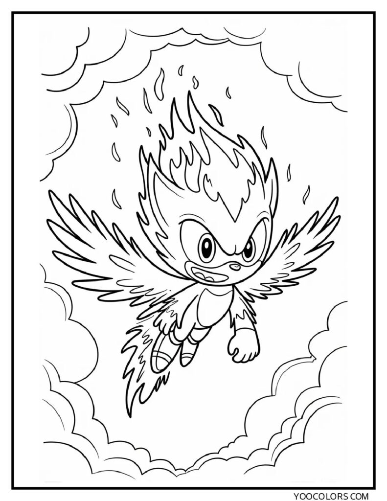 Fire Sonic Coloring Pages: Free Sonic Printables For Every Style 10 FIRE SONIC COLORING PAGE PROMPTS pdf