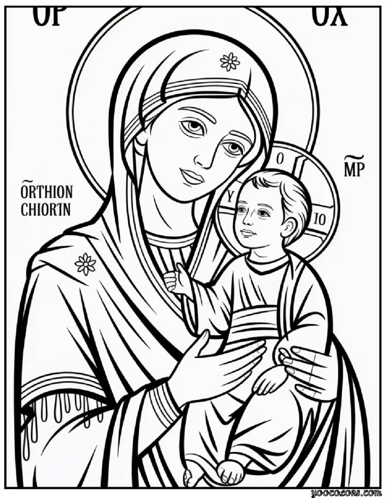 Orthodox Christian Coloring Pages: Meaningful Printables Inspired by Faith, Tradition, and Quiet Beauty 10 Orthodox Christian Coloring Pages pdf