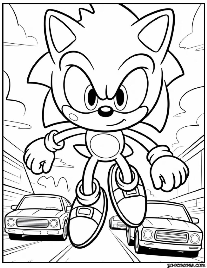 Fire Sonic Coloring Pages: Free Sonic Printables For Every Style 12 SONIC COLORING PAGES FOR KIDS 8 pdf