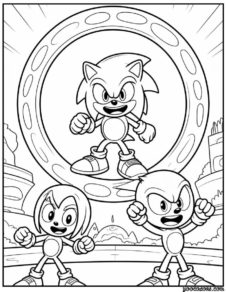Fire Sonic Coloring Pages: Free Sonic Printables For Every Style 13 SONIC COLORING PAGES FOR KIDS 9 pdf