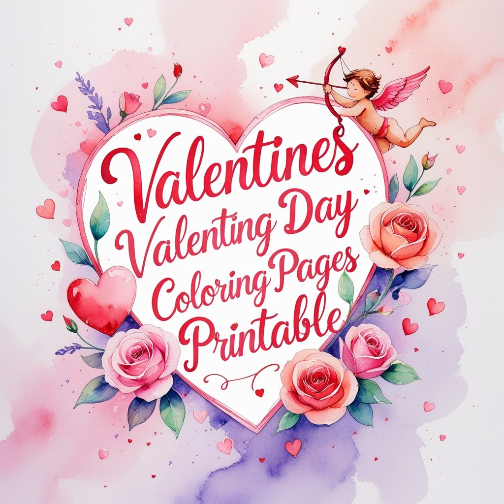 10 Valentines Day Coloring Pages Printable – Free PDF