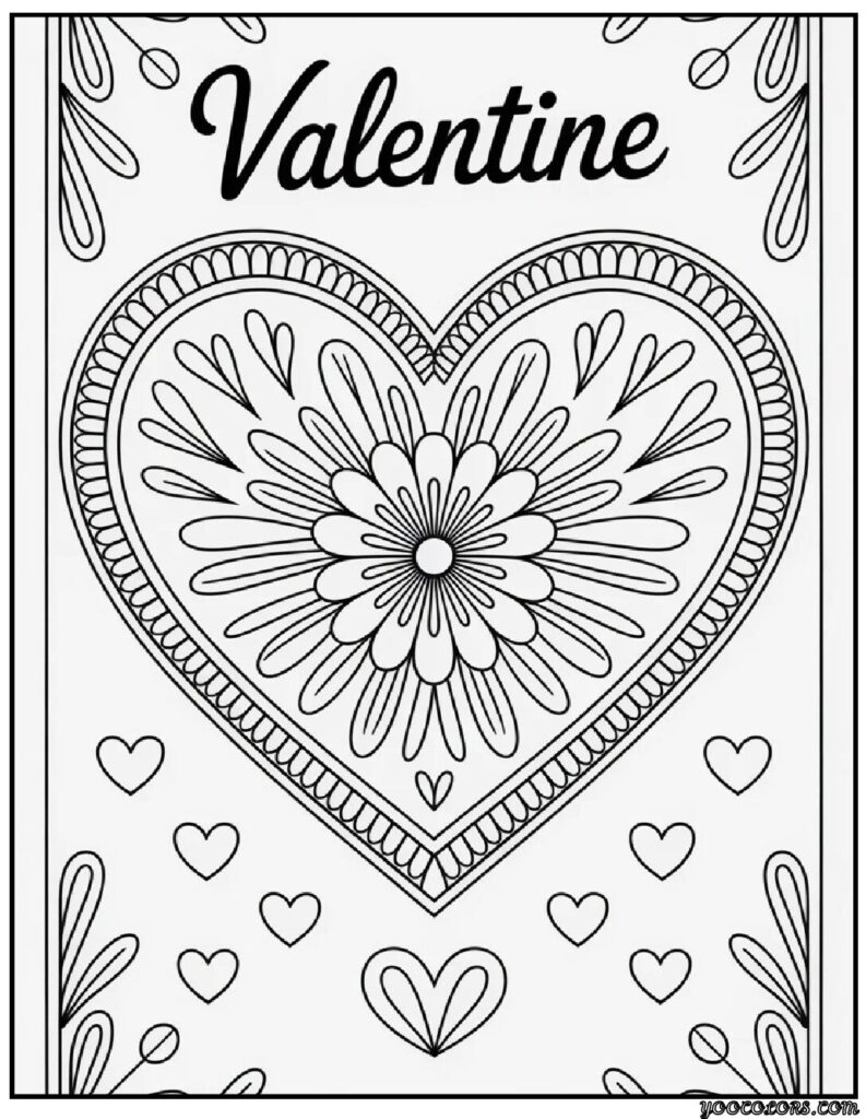 Valentine Coloring Pages for Adults: Intricate Designs & Inspiration 3 Valentines Day Coloring Pages adults 12 pdf