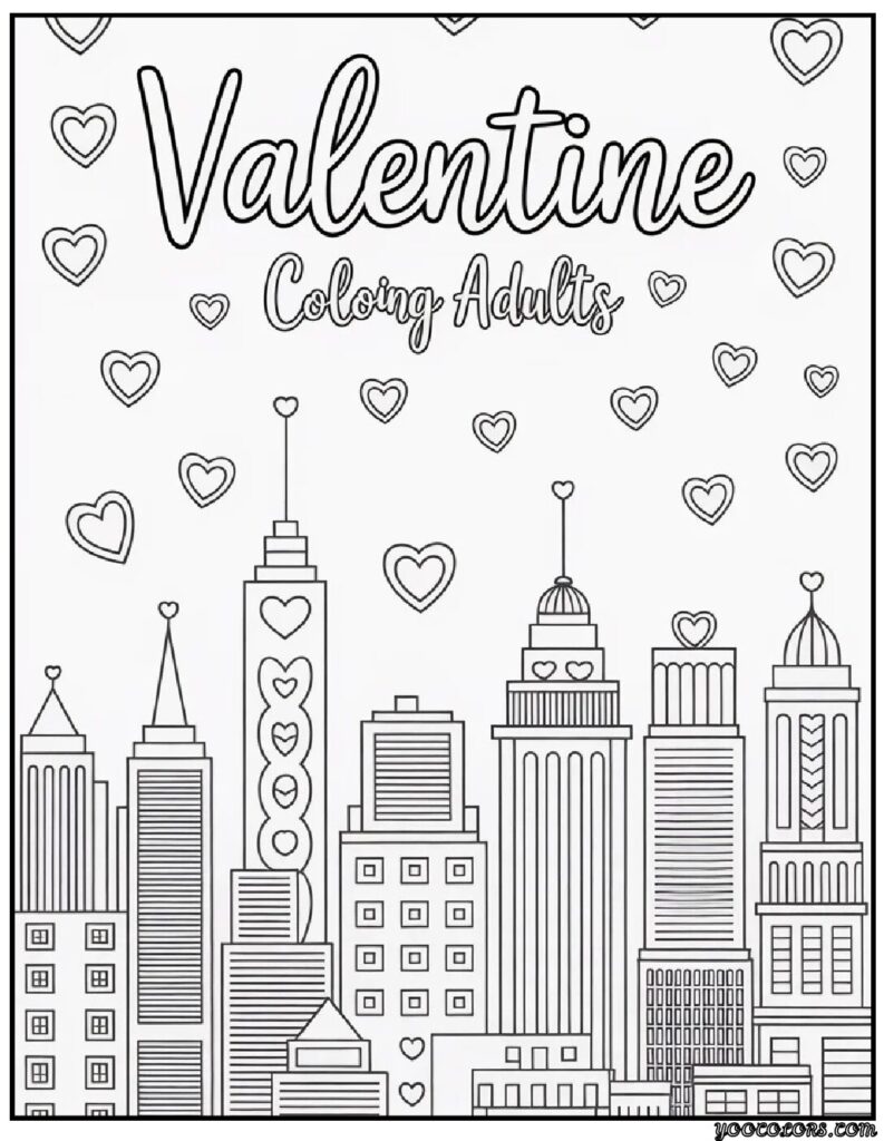 Valentine Coloring Pages for Adults: Intricate Designs & Inspiration 10 Valentines Day Coloring Pages adults 7 pdf