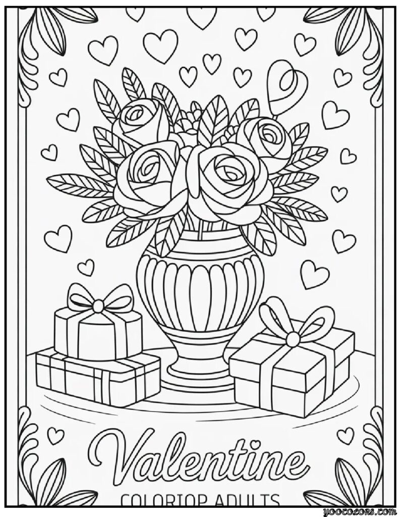 Valentine Coloring Pages for Adults: Intricate Designs & Inspiration 7 Valentines Day Coloring Pages adults 8 pdf
