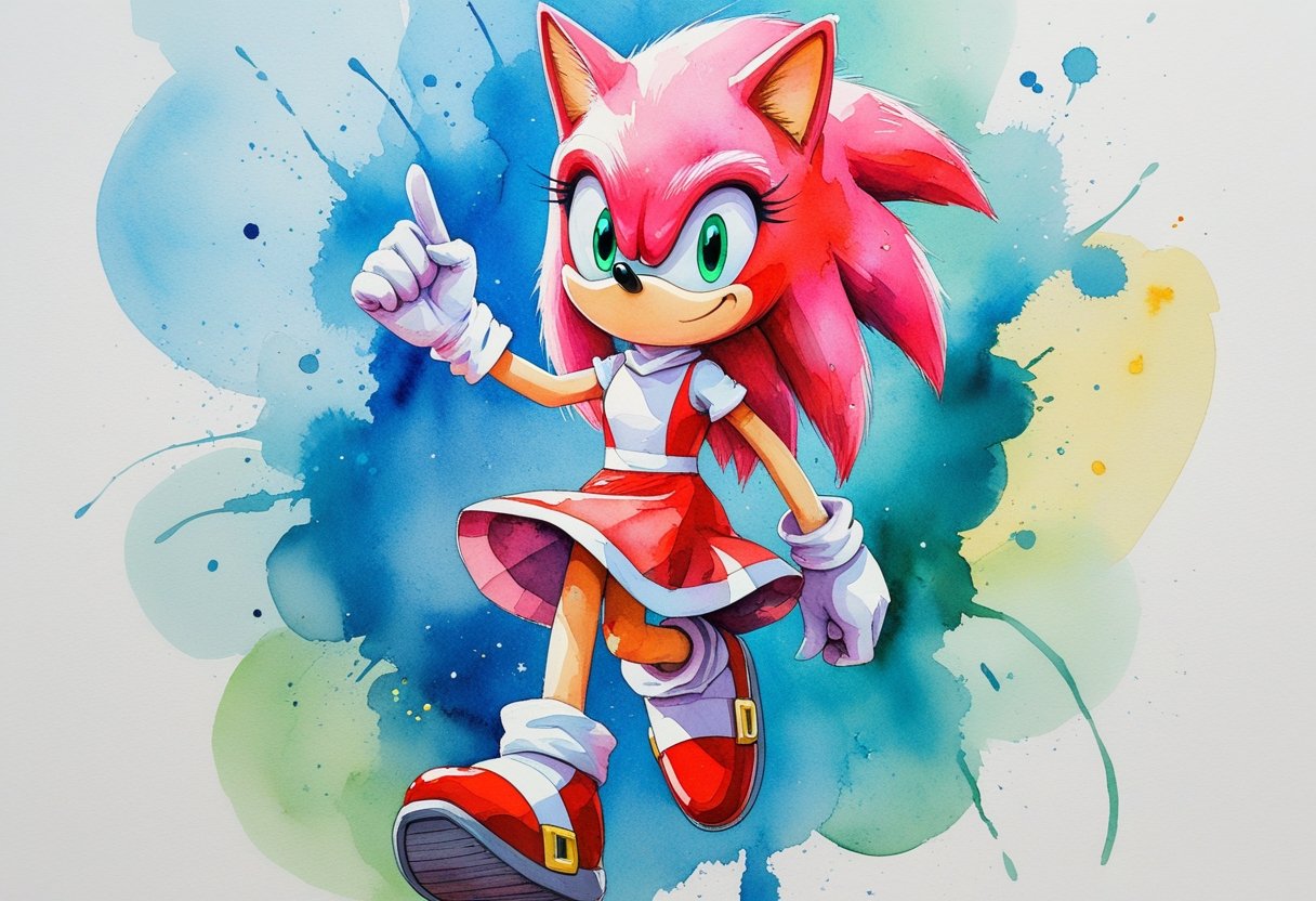 10 Sonic The Hedgehog Coloring Pages Amy – Free Printable