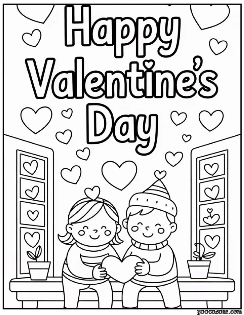 Happy Valentines Day Coloring Pages: Free Printables & Creative Ideas 3 happy valentines day coloring pages 8 pdf