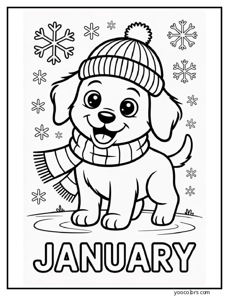 January Coloring Pages - Winter Activites For KIds And Adults 10 january coloring pages 12 pdf