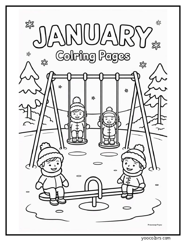 January Coloring Pages - Winter Activites For KIds And Adults 12 january coloring pages 14 pdf