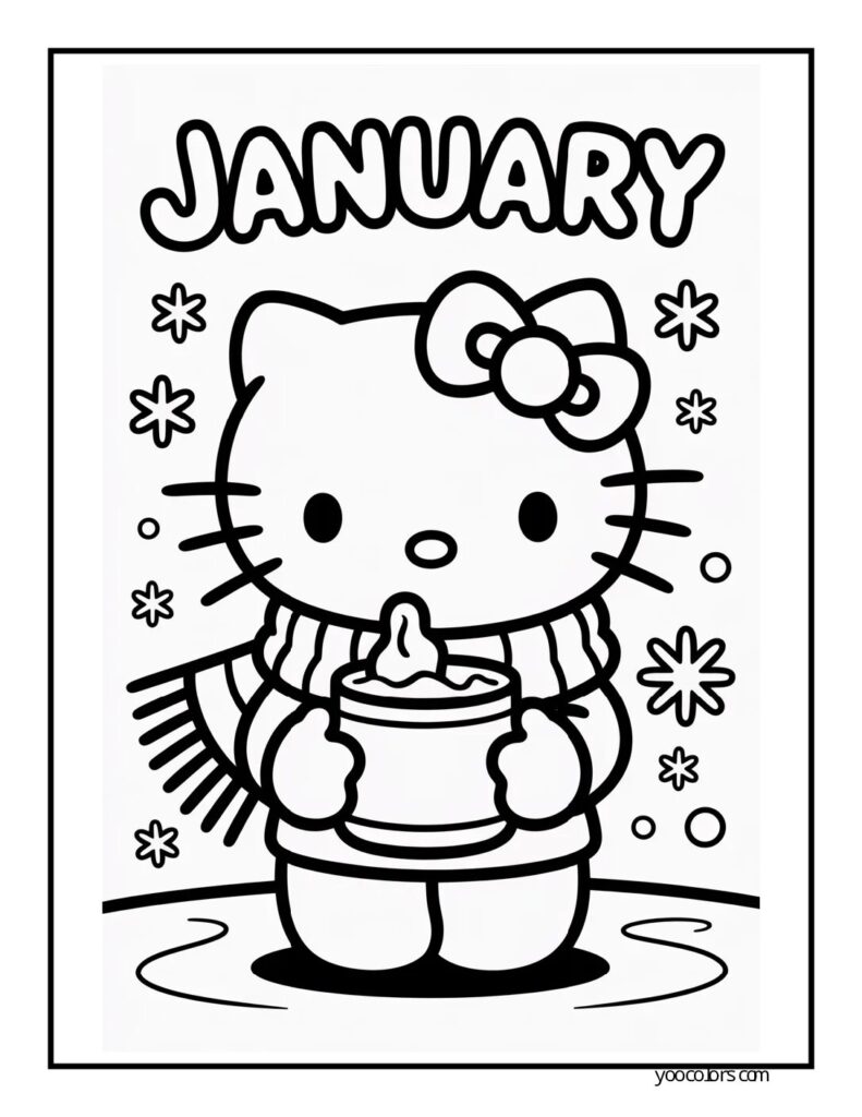 January Coloring Pages - Winter Activites For KIds And Adults 17 january coloring pages 17 pdf
