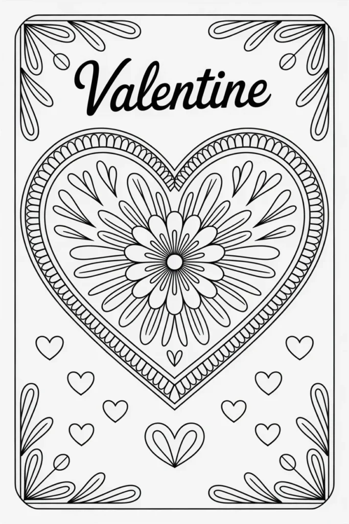 Valentine Coloring Pages for Adults: Intricate Designs & Inspiration 2 Valentine Coloring Pages for Adults