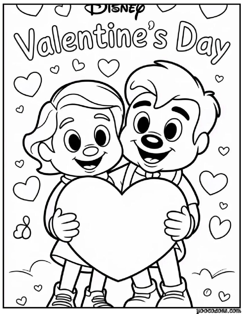 Disney Valentine's Day Coloring Pages: Magical Designs & Creative Ideas 12 valentines day coloring pages disney 3 pdf