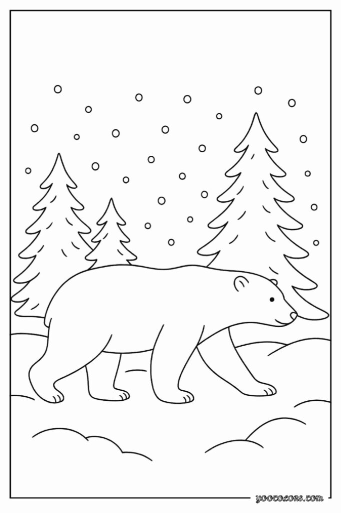 40 Polar Bear Coloring Pages: Cozy Winter Fun You Can Print Today 16 12 pdf