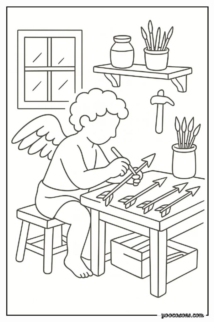Cupid Coloring Pages: Sweet, Simple & Perfect for Valentine’s Day Fun 16 CUPID COLORING PAGES 16 pdf