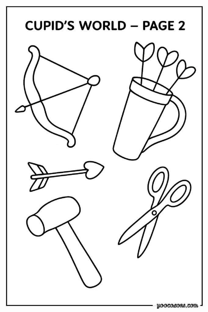 Cupid Coloring Pages: Sweet, Simple & Perfect for Valentine’s Day Fun 7 CUPID COLORING PAGES 27 pdf