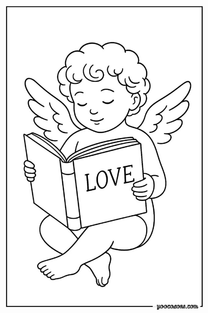 Cupid Coloring Pages: Sweet, Simple & Perfect for Valentine’s Day Fun 25 CUPID COLORING PAGES 9 pdf