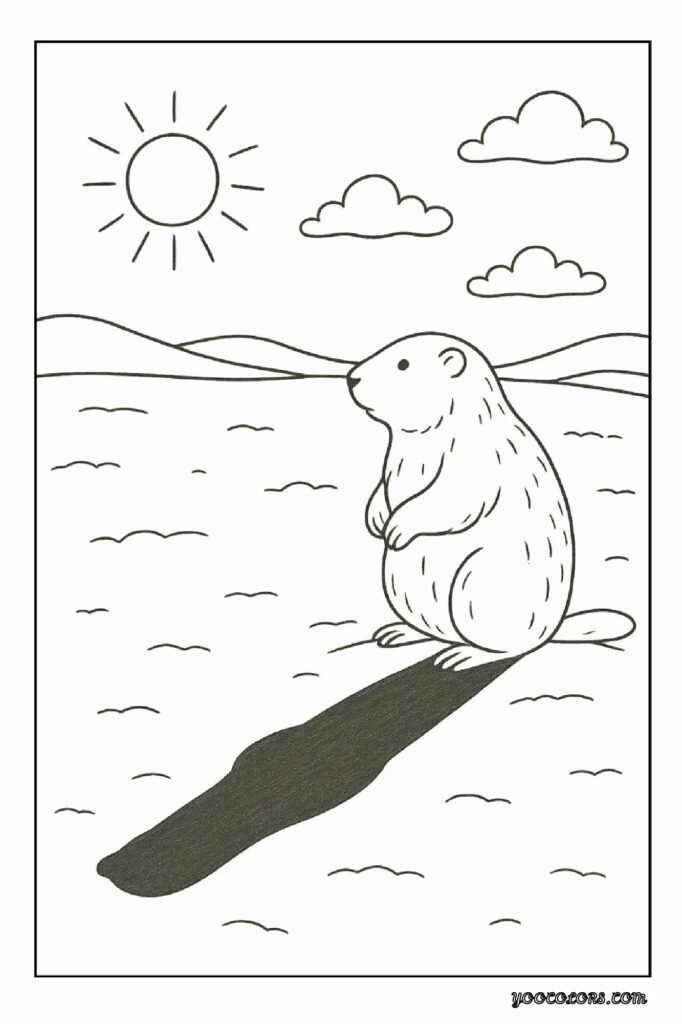 Groundhog Day Coloring Pages: A Fun, Screen-Free Winter Activity Kids Love 18 Groundhog Day Coloring Pages 14 pdf