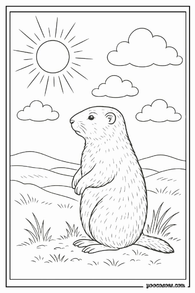 Groundhog Day Coloring Pages: A Fun, Screen-Free Winter Activity Kids Love 14 Groundhog Day Coloring Pages 15 pdf