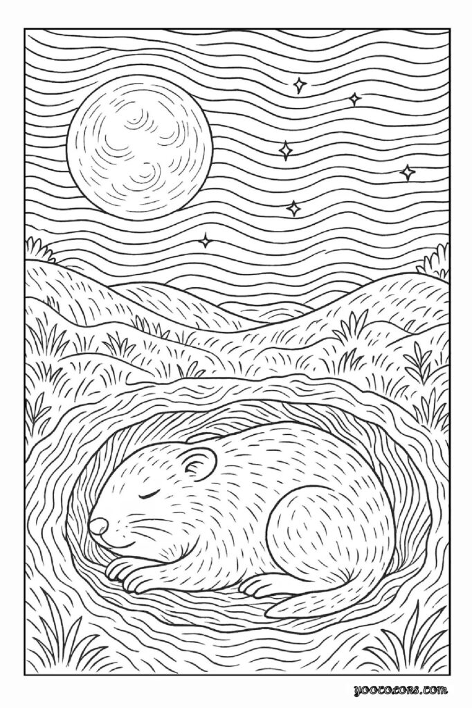 Groundhog Day Coloring Pages: A Fun, Screen-Free Winter Activity Kids Love 16 Groundhog Day Coloring Pages 16 pdf